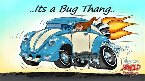 Slug Bug Auto Volkswagen Volkswagen Beetle Car Drawings Cartoon