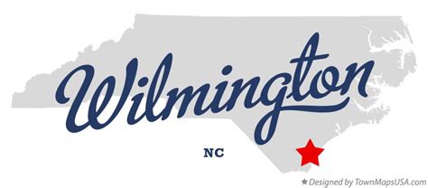 Map of Wilmington, NC, North Carolina