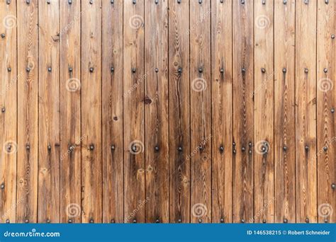 Wood Wall Covering With Big Decorative Nails Stock Image Image Of