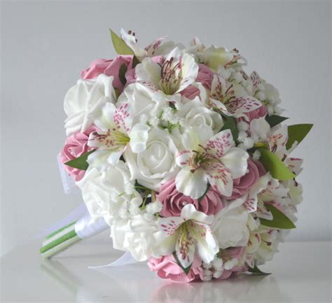 Alstroemeria Silk Wedding Bouquets The Brides Bouquet Uk