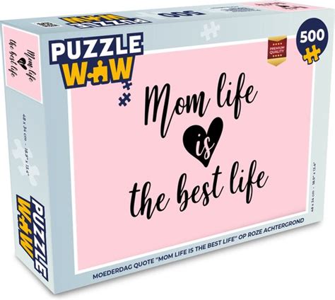 Puzzel Mam Quotes Roze Legpuzzel Puzzel 500 Stukjes Bol