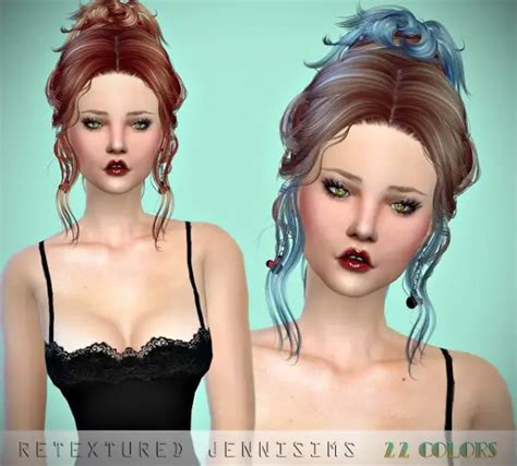 Jenni Sims Newsea`s Vanna And Foanaditrevi Hairs Retextured Sims 4 Hairs