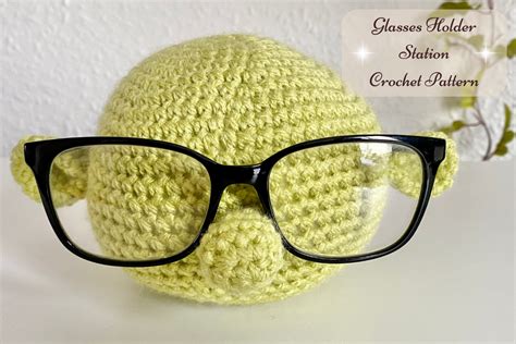 Glasses Holder Station Crochet Pattern Graphic By Mumsy Makes Crochet · Creative Fabrica