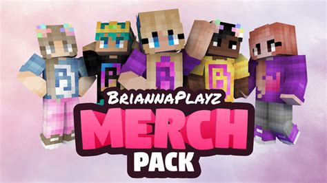 BriannaPlayz Merch Pack by Meatball Inc (Minecraft Skin Pack ...