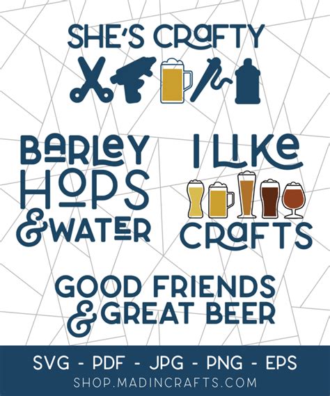 Free Craft Beer Svg Cut File Crafts Mad In Crafts