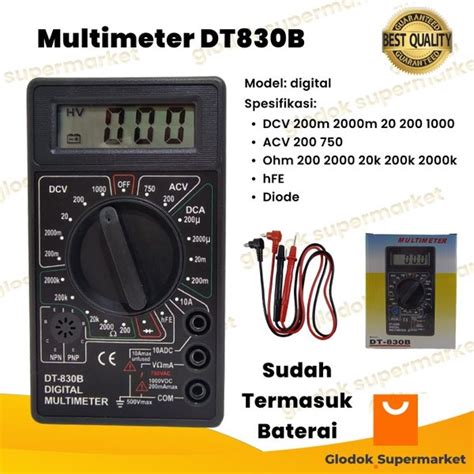 Jual Multimeter Digital Dt B Tester Dt B Avometer Dt B Di