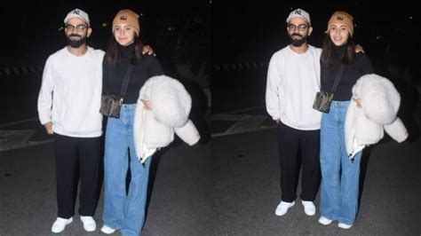 Anushka Sharma And Virat Kohli Spotted In Cozy Outfits As They Jet Off