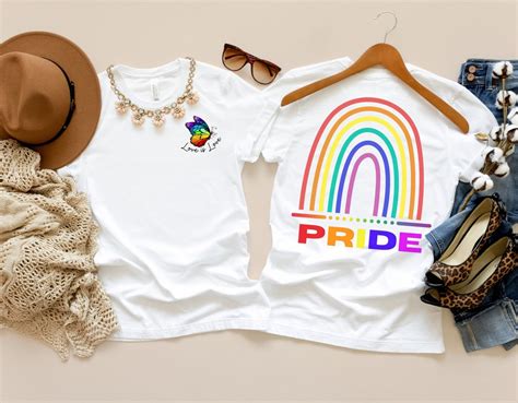 Rainbow Shirt Lgbtq Shirt Pride Rainbow Shirt Equality Shirt Gay