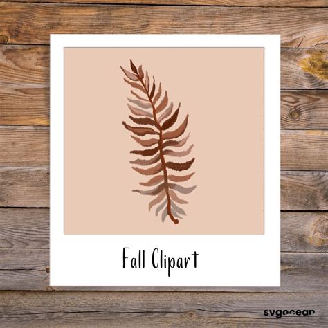 Fall Leaf Clipart vector for instant download - Svg Ocean — svgocean