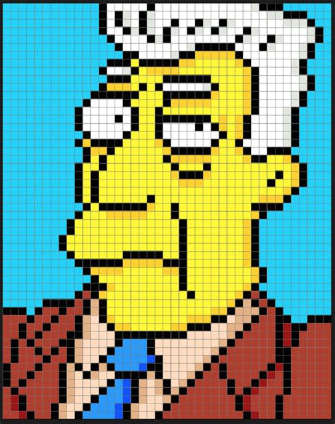 Perler Bead Disney Perler Bead Art Perler Beads Simpsons Cartoon