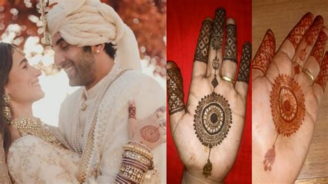 Alia Bhatt Wedding Mehendi Recreation Exclusive Actress Alia Bhatt Wedding Henna Design