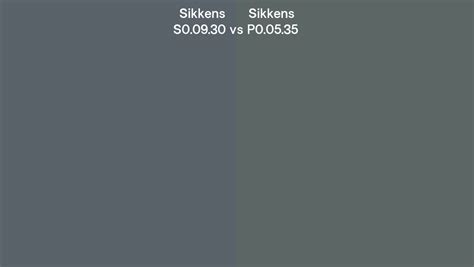 Sikkens S0 09 30 Vs P0 05 35 Side By Side Comparison