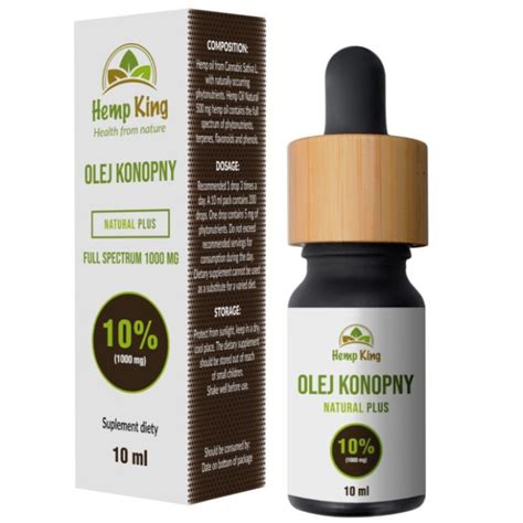 Olej Konopny Natural Hempking Mg Full Spectrum Ml