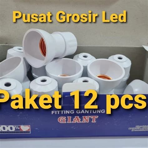 Jual Paket 12 Pcs 1 Box Fitting Gantung Jumbo Putih Di Lapak Pusat