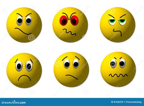 Angry D Smileys Royalty Free Stock Images Image