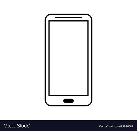 Smartphone icon in on white background Royalty Free Vector