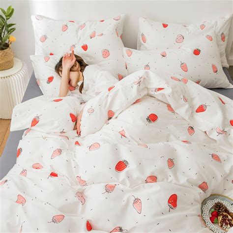 Cute Strawberry Bedding Set Pn3148 Pennycrafts