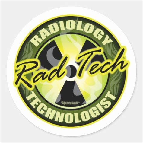 Rad Tech Round Sticker | Zazzle