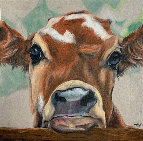 Calf drawing in colored pencil by MakennaMart on DeviantArt