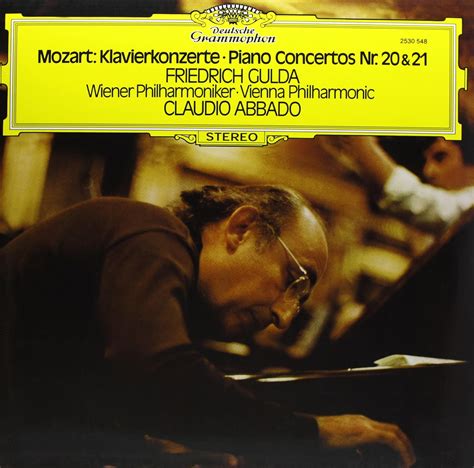 Mozart Concertos For Piano Orchestra Nos 20 21 Vinyl LP