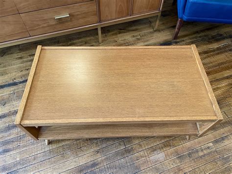 Vintage Oak Coffee Table By Mersman Circa