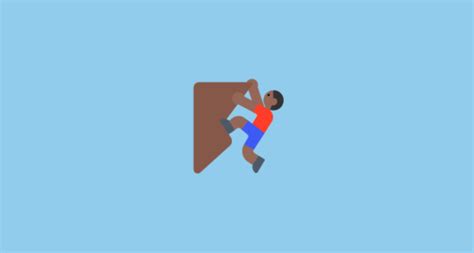 🧗🏾‍♂️ Man Climbing Medium Dark Skin Tone Emoji On Toss Face 토스페이스