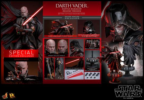 Star Wars Battle Damaged Darth Vader By Hot Toys The Toyark News