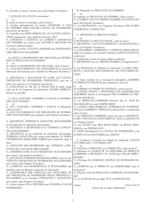 Cuestionario Cmi Competencia Manejar Informacion Pdf