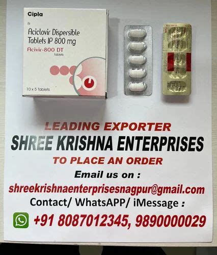 Acivir Dt Tablets Acyclovir Mg At Rs Box Aciclovir