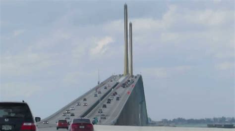 Driving To The Insanely Steep Sunshine Skyway Bridge Youtube