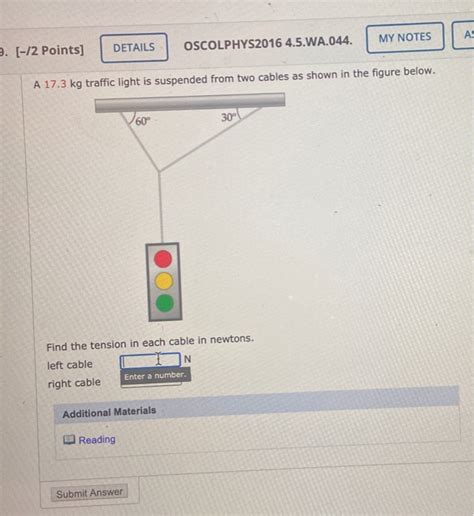 Solved My Notes A 2 [ 12 Points] Details Oscolphys2016