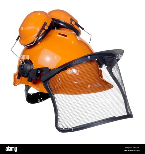 Helmet Chainsaw Helmet Helmets Stock Photo Alamy