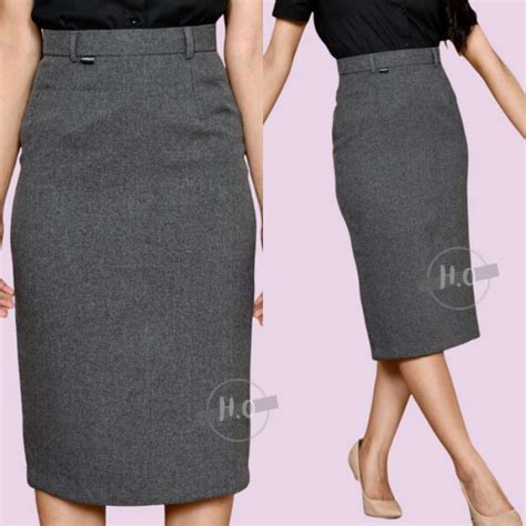 Jual Gratis Ongkir Rok Hitam Pendek Span Polos Sepan Bahan Kerja