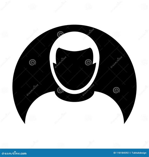 Avatar Icon Vector Male User Person Profile Symbol In Circle Flat Color