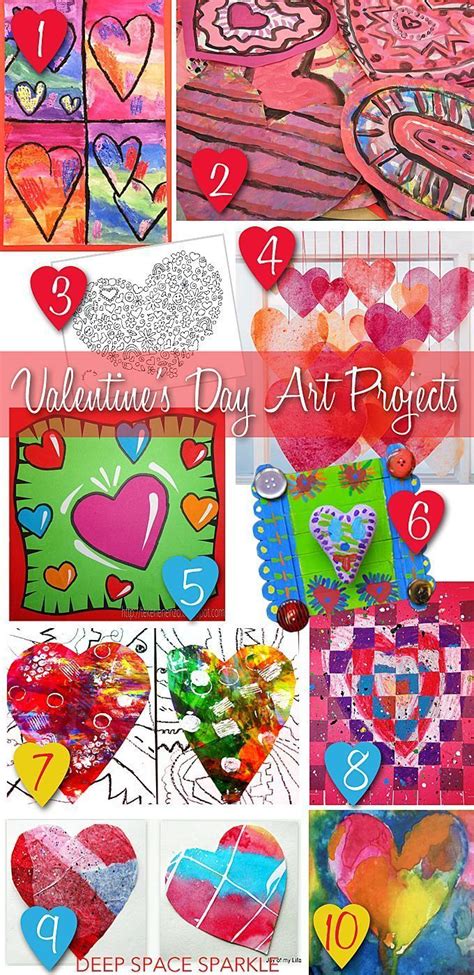 Valentine S Day Art Projects And Resource Round Up Valentines Art Lessons Valentine Art