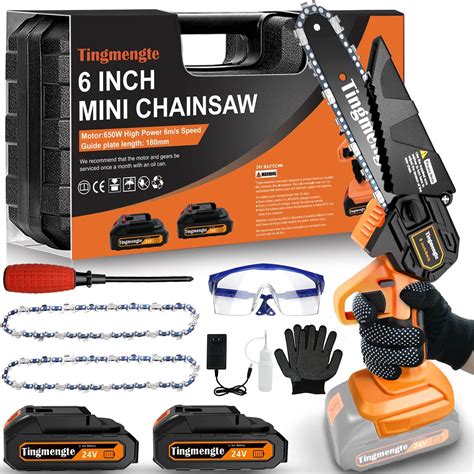 Amazon Mini Chainsaw 6 Inch Cordless Electric Battery Powered