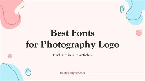 25 Best Fonts For Photography Logo That Zoom In On Inspiration