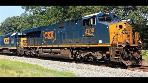 CSX Local Train F762 With CSX Leader 3109 At Edgemoor SC On The CSX