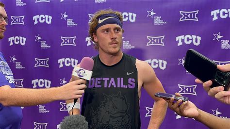 Tcu Qb Max Duggan Talks Competition And Where The Frogs Are As An