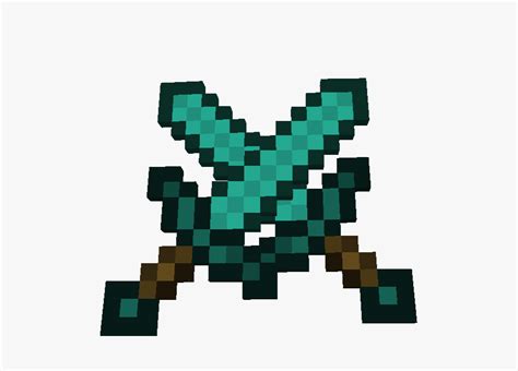 Minecraft Swords Crossed Png Minecraft Sword Transparent Free