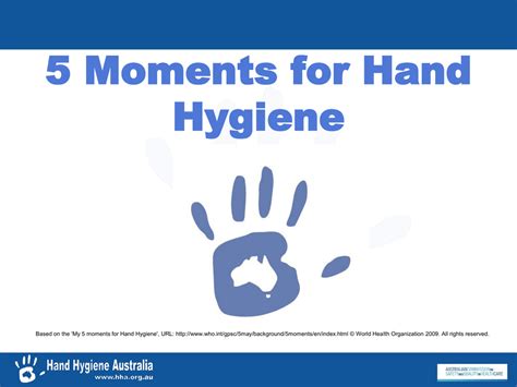 5 Moments Explained Hand Hygiene Australia