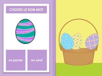 French Easter Vocabulary Activity Google Slides P Ques Set Tpt