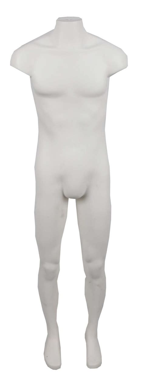 Manequim Quadril Masculino Expositor De Cueca Pvc Tradicional Branco