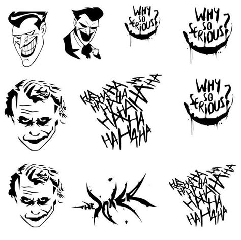 Tattoo Outline Drawing Tattoo Drawings Joker Face Tattoo Joker