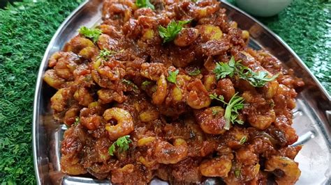 Tawa Kolambi Masala Spicy Prawns Fry L