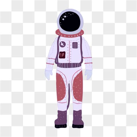 Descarga Astronauta En Traje Espacial Rosa Y Morado Sobre Fondo Negro