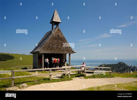 Steinling Chapel At The Steinlingalm Below The Kampenwand August