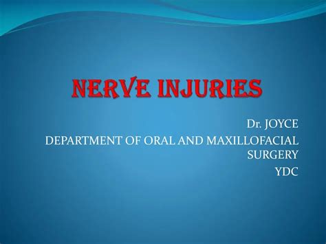 Ppt Nerve Injuries Powerpoint Presentation Free Download Id226964