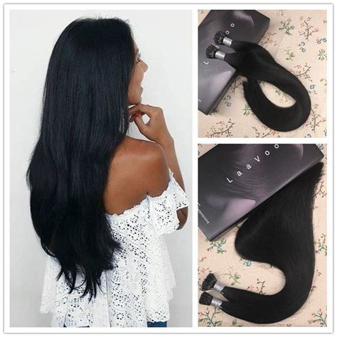 I Tip Pre Bonded Keratin Remy Human Hair Extensions Straight Style