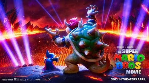 Latest Super Mario Bros. movie poster features Bowser and Kamek ...